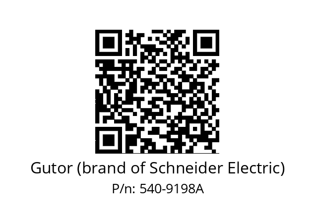   Gutor (brand of Schneider Electric) 540-9198A