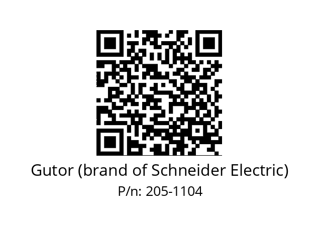   Gutor (brand of Schneider Electric) 205-1104