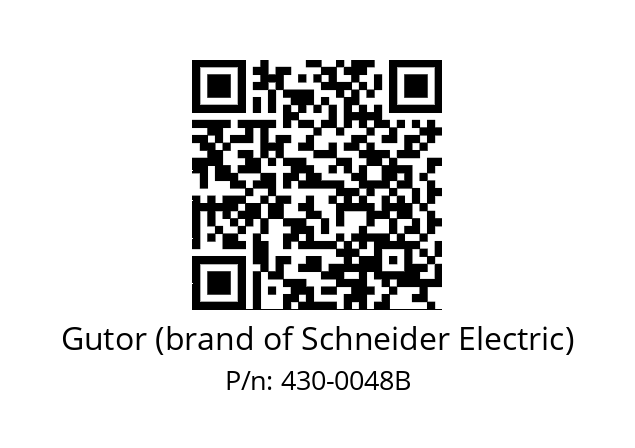   Gutor (brand of Schneider Electric) 430-0048B