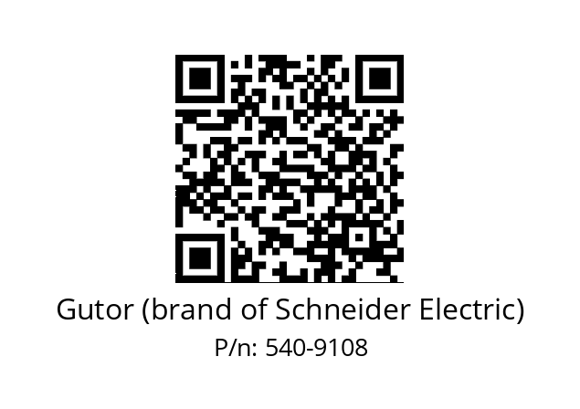   Gutor (brand of Schneider Electric) 540-9108