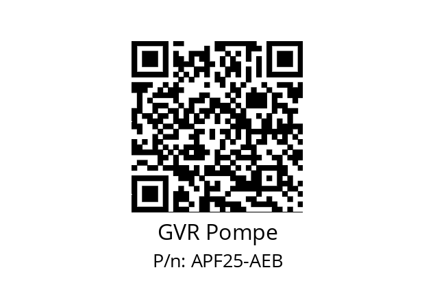 Gear pump  GVR Pompe APF25-AEB