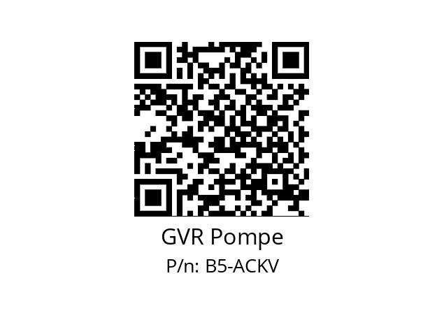 Gear pump  GVR Pompe B5-ACKV