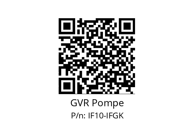 Gear pump  GVR Pompe IF10-IFGK