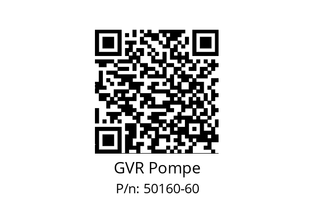   GVR Pompe 50160-60