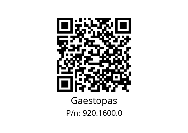   Gaestopas 920.1600.0