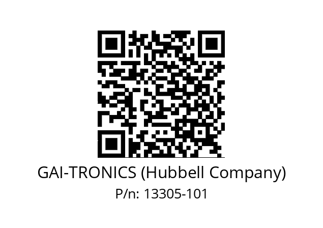   GAI-TRONICS (Hubbell Company) 13305-101