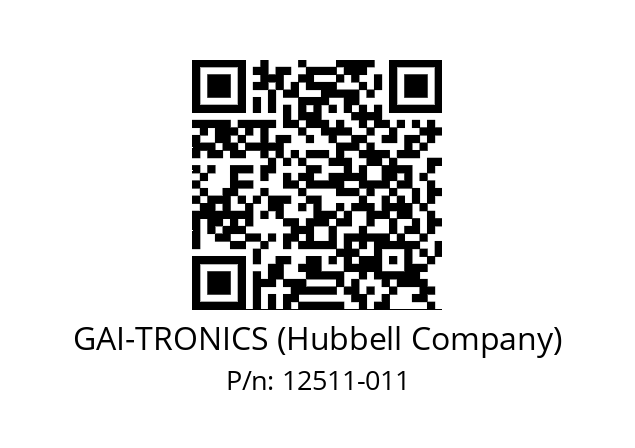   GAI-TRONICS (Hubbell Company) 12511-011