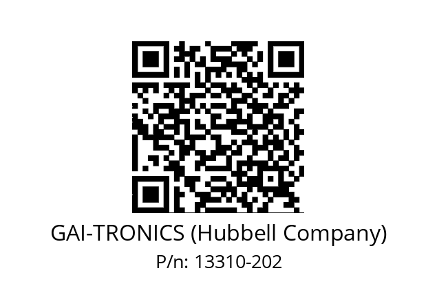   GAI-TRONICS (Hubbell Company) 13310-202