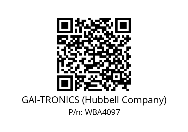   GAI-TRONICS (Hubbell Company) WBA4097