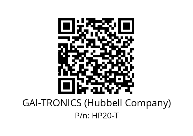   GAI-TRONICS (Hubbell Company) НР20-Т