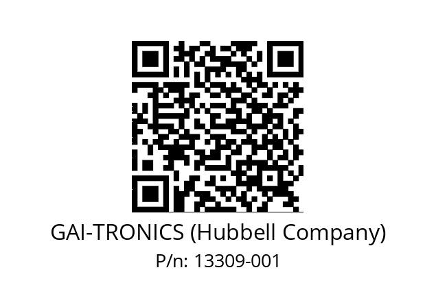   GAI-TRONICS (Hubbell Company) 13309-001