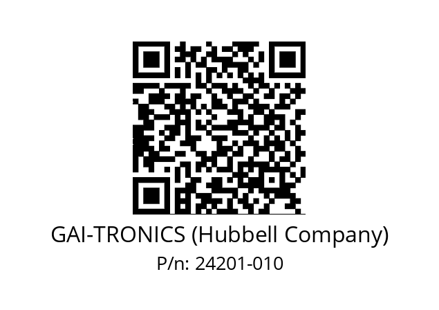   GAI-TRONICS (Hubbell Company) 24201-010