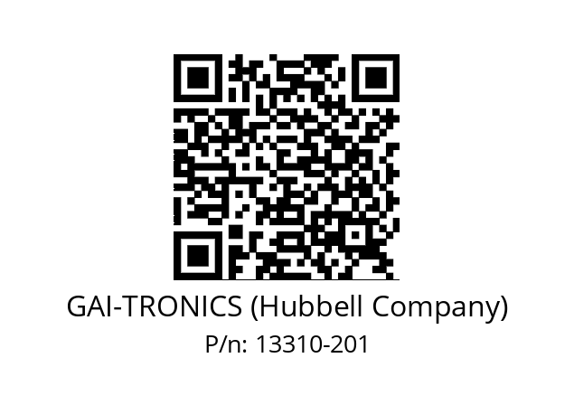   GAI-TRONICS (Hubbell Company) 13310-201