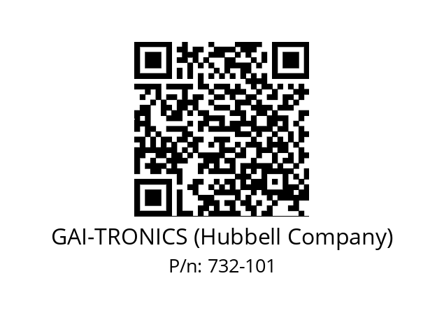   GAI-TRONICS (Hubbell Company) 732-101