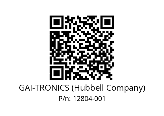   GAI-TRONICS (Hubbell Company) 12804-001