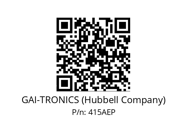   GAI-TRONICS (Hubbell Company) 415AEP