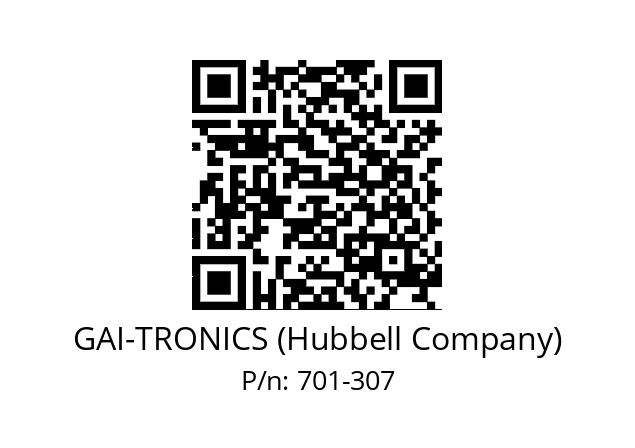   GAI-TRONICS (Hubbell Company) 701-307