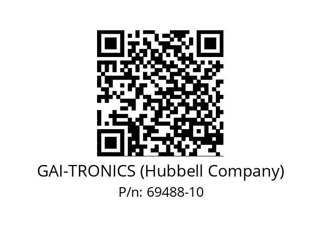   GAI-TRONICS (Hubbell Company) 69488-10