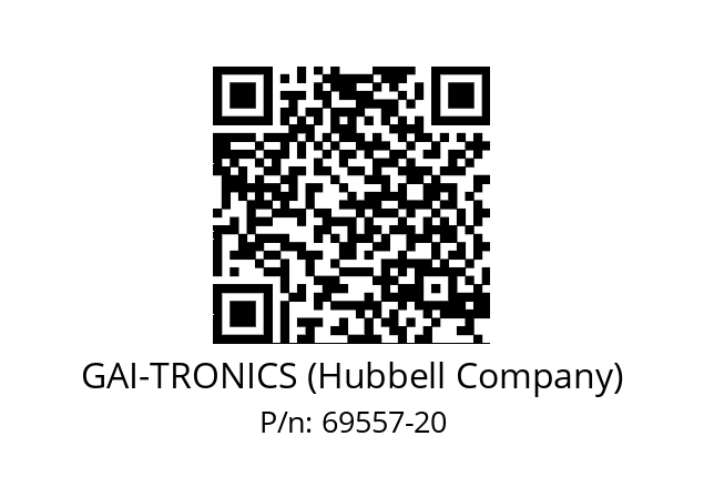   GAI-TRONICS (Hubbell Company) 69557-20