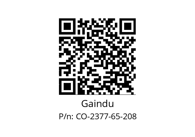   Gaindu CO-2377-65-208