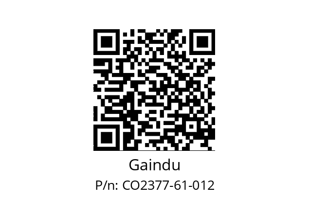   Gaindu CO2377-61-012