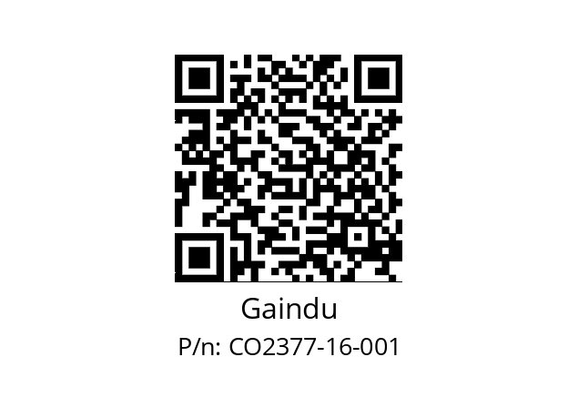   Gaindu CO2377-16-001