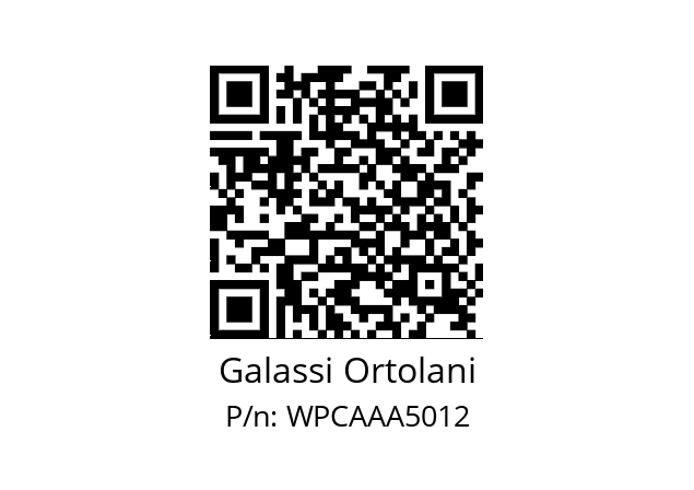   Galassi Ortolani WPCAAA5012