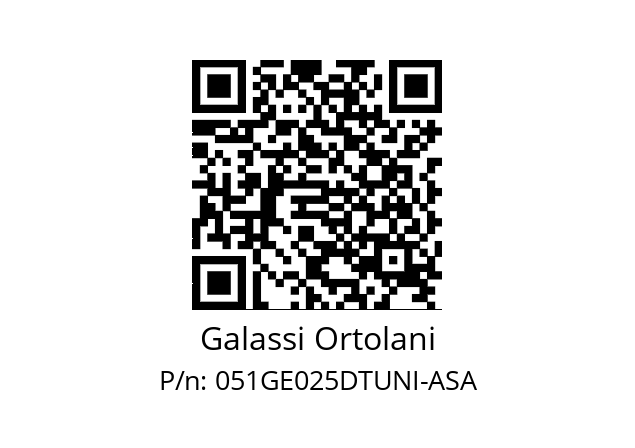   Galassi Ortolani 051GE025DTUNI-ASA