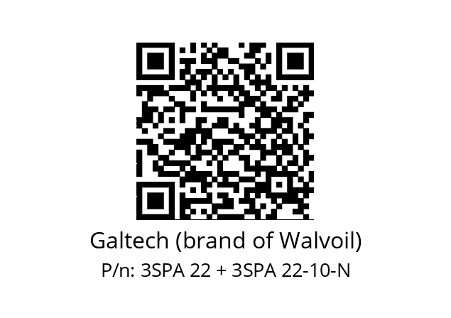   Galtech (brand of Walvoil) 3SPA 22 + 3SPA 22-10-N