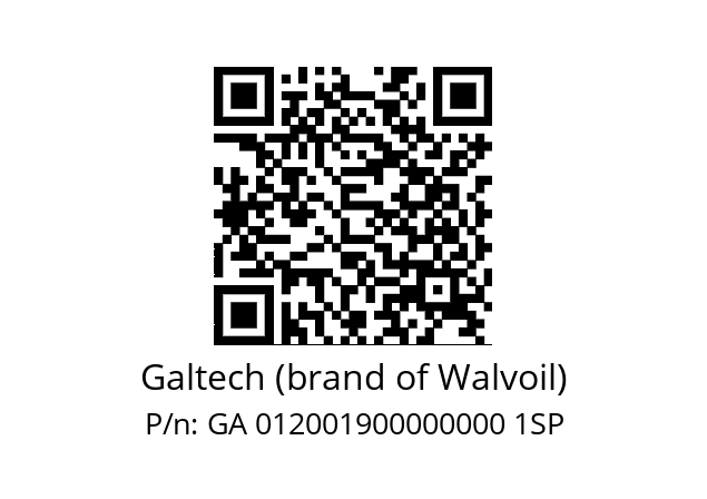   Galtech (brand of Walvoil) GA 012001900000000 1SP