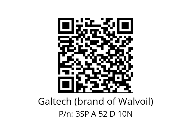   Galtech (brand of Walvoil) 3SP A 52 D 10N