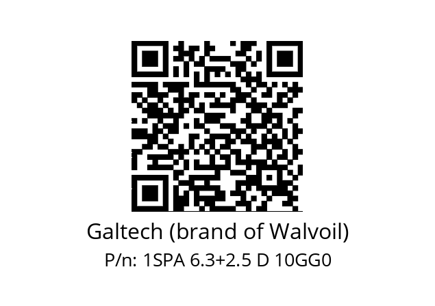   Galtech (brand of Walvoil) 1SPA 6.3+2.5 D 10GG0