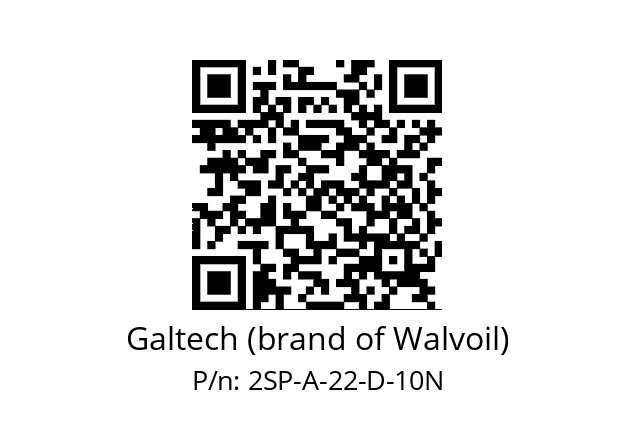   Galtech (brand of Walvoil) 2SP-A-22-D-10N