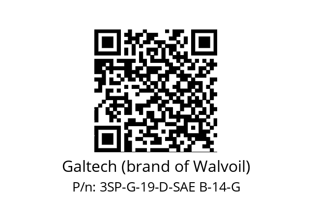   Galtech (brand of Walvoil) 3SP-G-19-D-SAE B-14-G