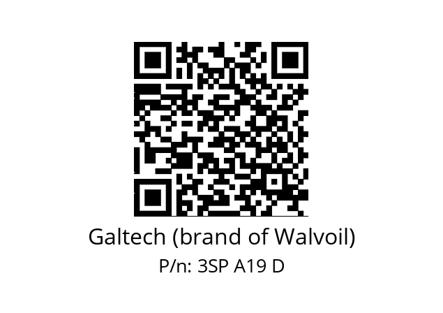   Galtech (brand of Walvoil) 3SP A19 D