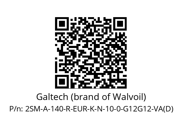   Galtech (brand of Walvoil) 2SM-A-140-R-EUR-K-N-10-0-G12G12-VA(D)