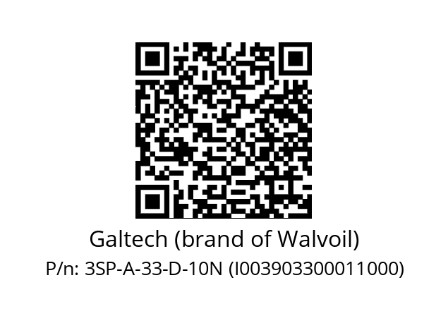   Galtech (brand of Walvoil) 3SP-A-33-D-10N (I003903300011000)