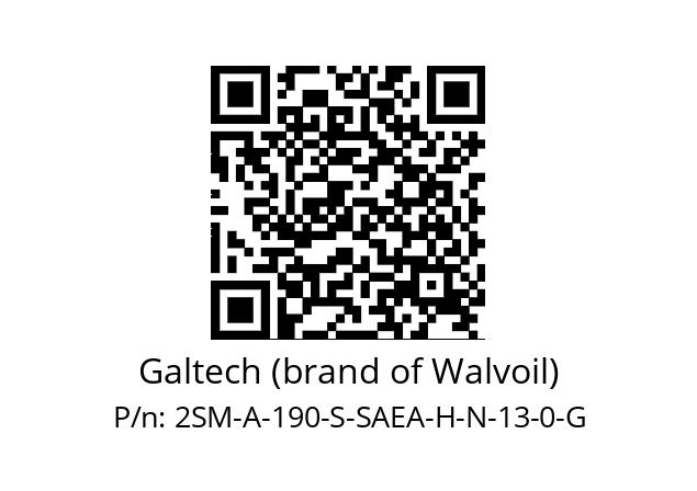   Galtech (brand of Walvoil) 2SM-A-190-S-SAEA-H-N-13-0-G