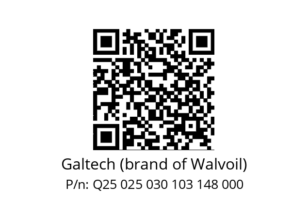   Galtech (brand of Walvoil) Q25 025 030 103 148 000