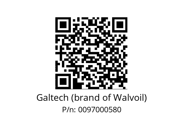   Galtech (brand of Walvoil) 0097000580