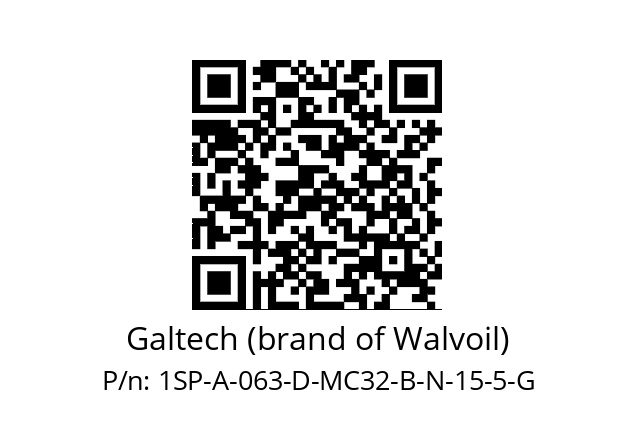   Galtech (brand of Walvoil) 1SP-A-063-D-MC32-B-N-15-5-G