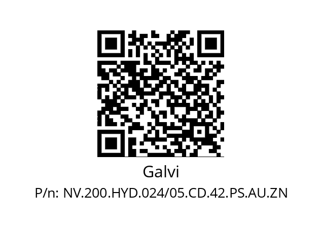   Galvi NV.200.HYD.024/05.CD.42.PS.AU.ZN