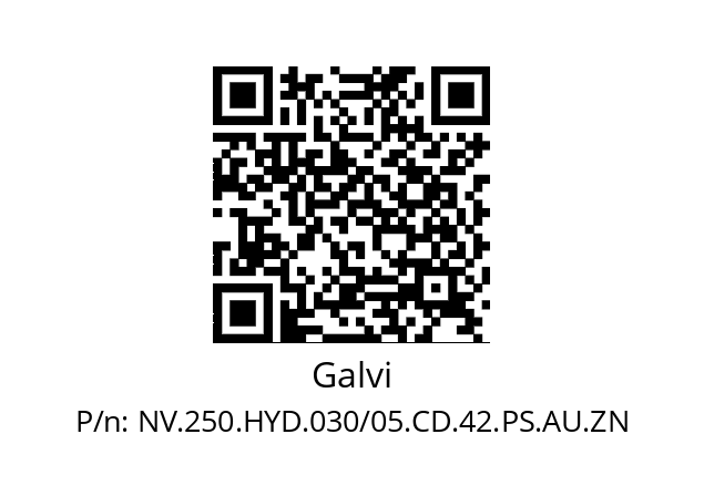   Galvi NV.250.HYD.030/05.CD.42.PS.AU.ZN