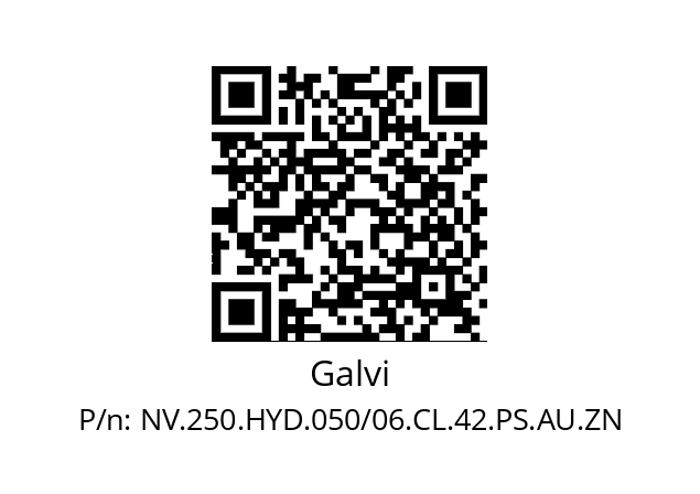   Galvi NV.250.HYD.050/06.CL.42.PS.AU.ZN