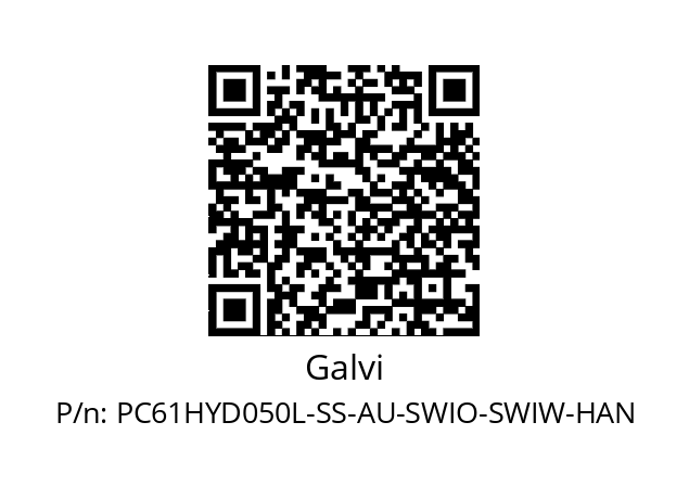   Galvi PC61HYD050L-SS-AU-SWIO-SWIW-HAN