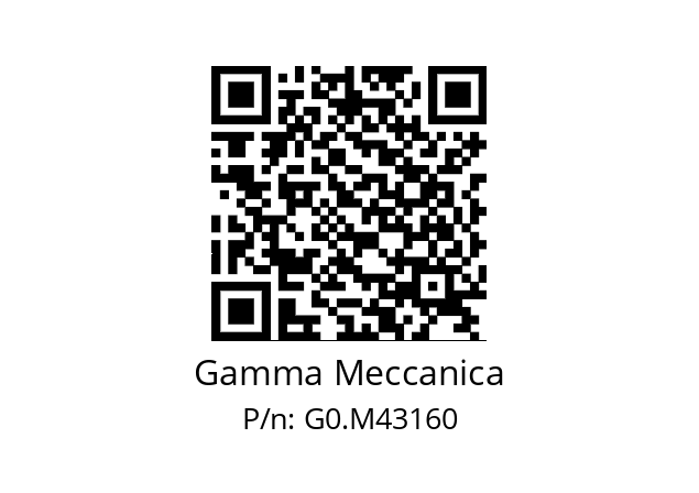   Gamma Meccanica G0.M43160