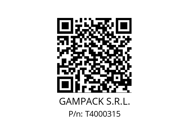   GAMPACK S.R.L. T4000315