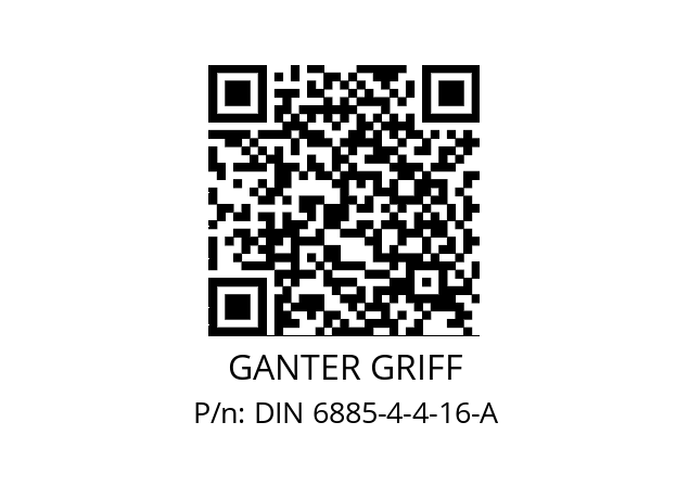   GANTER GRIFF DIN 6885-4-4-16-A