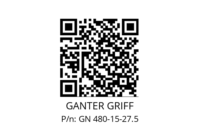   GANTER GRIFF GN 480-15-27.5