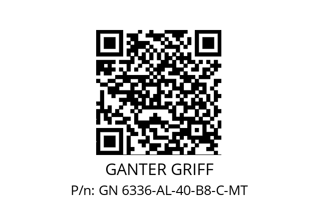   GANTER GRIFF GN 6336-AL-40-B8-C-MT